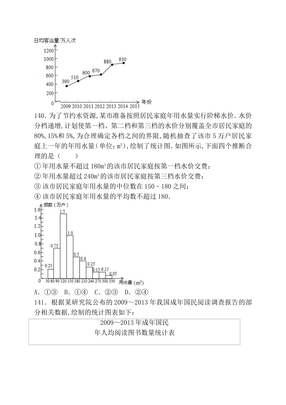 统计知识常与生产、生活实际相结合测试_第2页