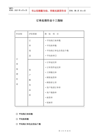 企业订单处理作业指导doc15