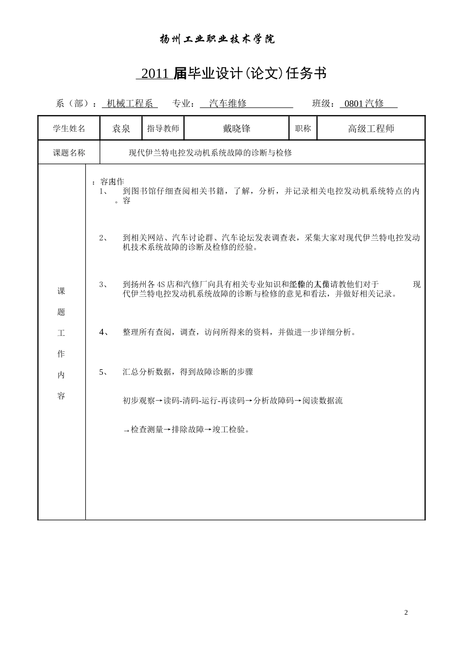 伊兰特发动机电控系统故障的诊断与检修_第2页