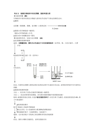 江苏省普通高中学业水平测试生物复习提纲
