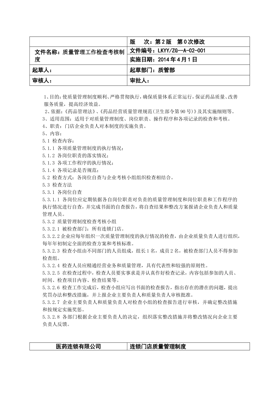 连锁门店质量管理体系知识点梳理汇总_第3页