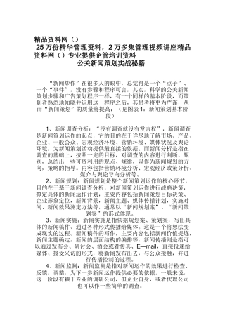 公关新闻策划实战秘籍(doc10)