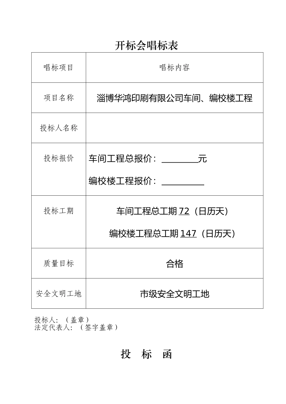印刷有限公司车间、编校楼工程招投标资料梳理汇总_第2页