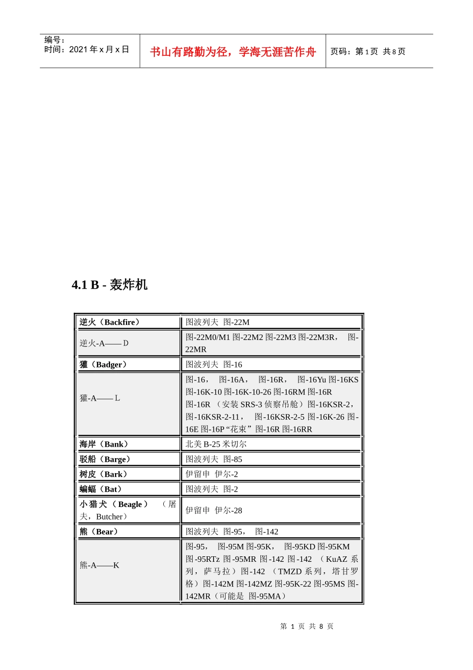俄国系列飞机介绍_第1页