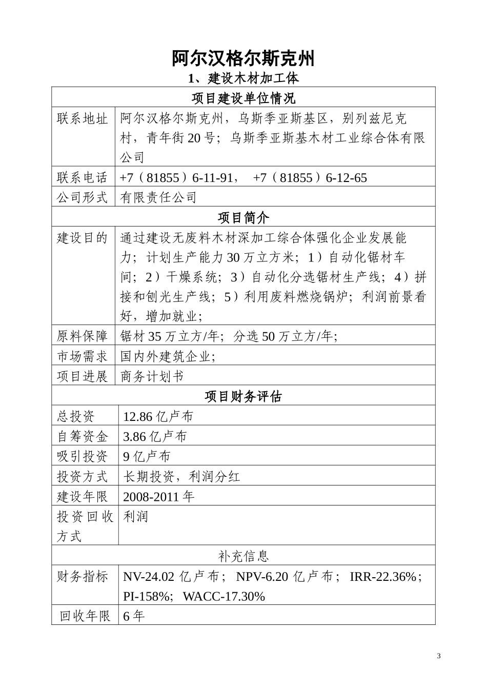 俄联邦地区发展部推荐的优先发展项目清单_第3页