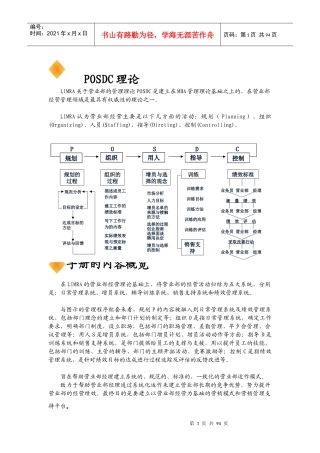 保险公司营业部经营系统人员手册