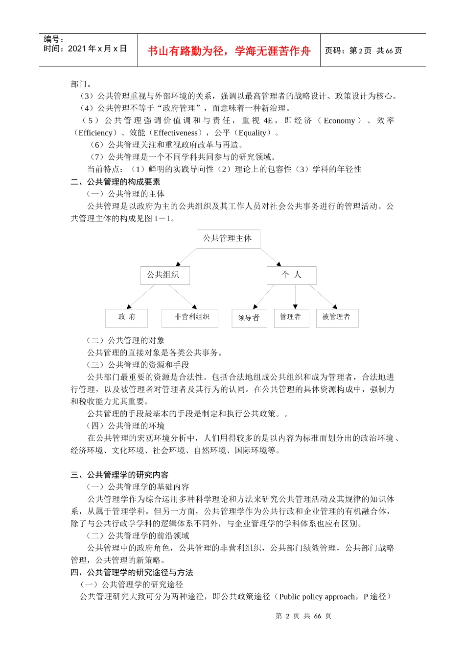 公共管理学黎民讲义_第2页