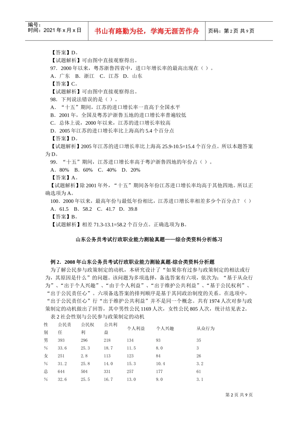 公务员行测专项突破范本分析命题新趋势应对技巧_第2页