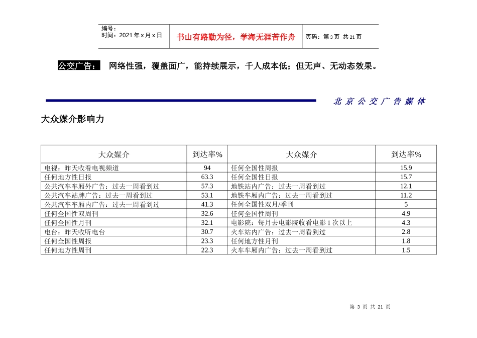 公交广告媒体价值分析报告_第3页