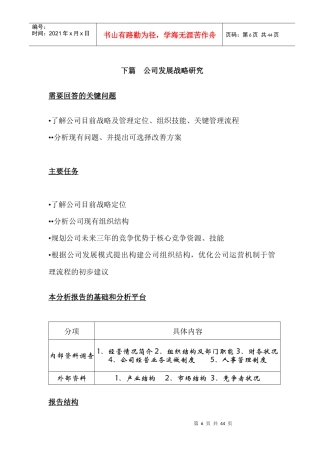 公司发展战略研究