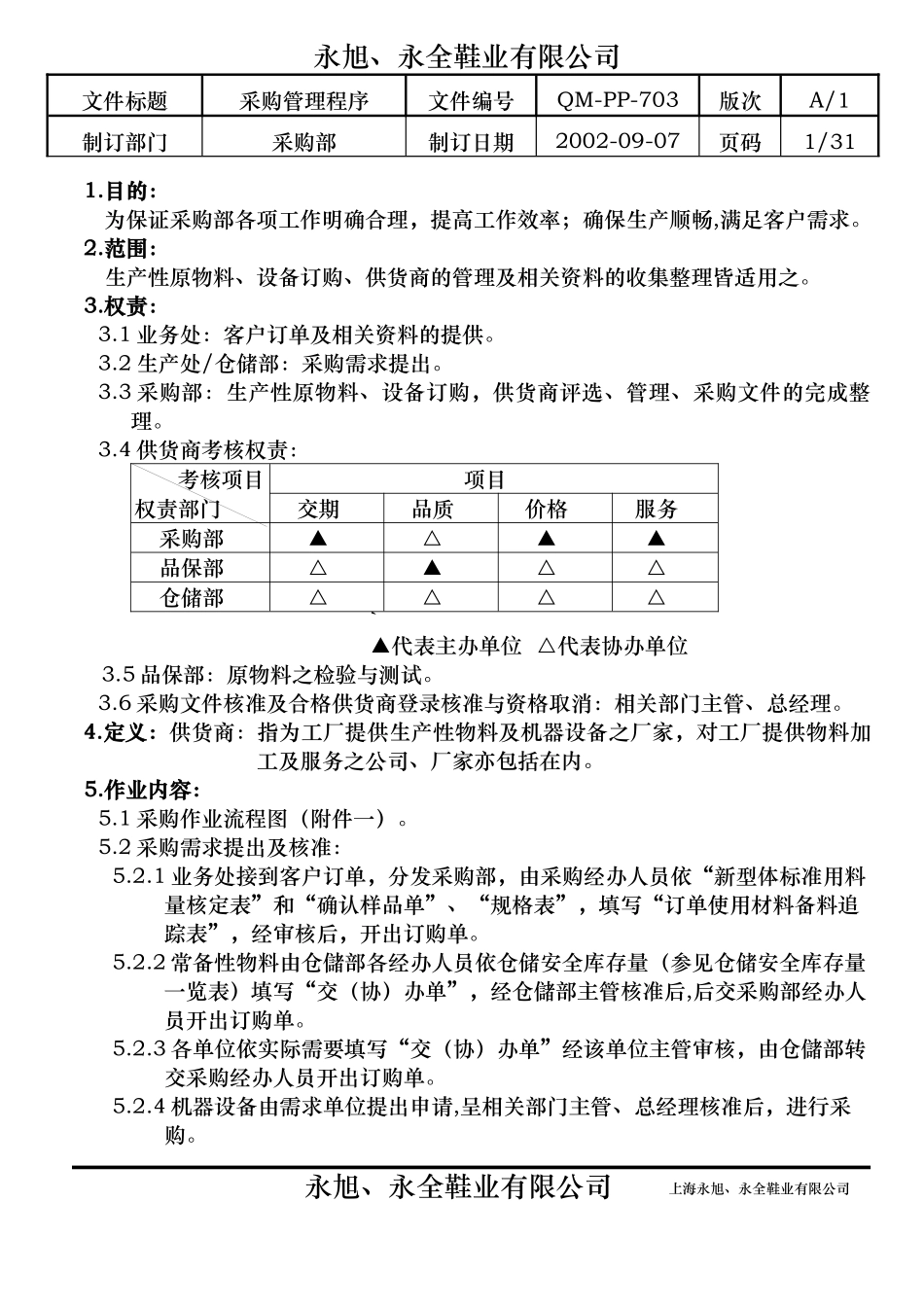 全面的鞋业采购管理与程序1_第3页