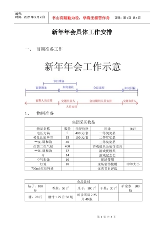 公司年会流程安排案例