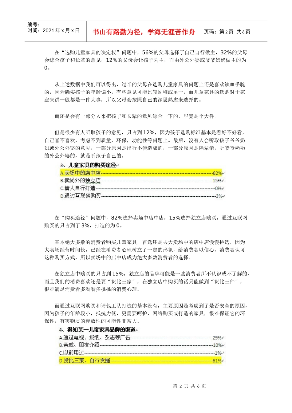 儿童家具消费调查报告分析_第2页