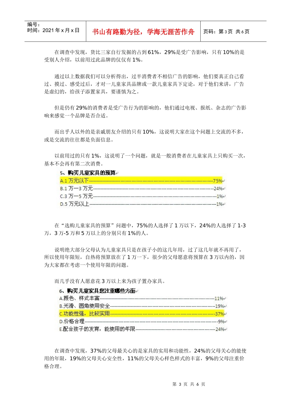 儿童家具消费调查报告分析_第3页