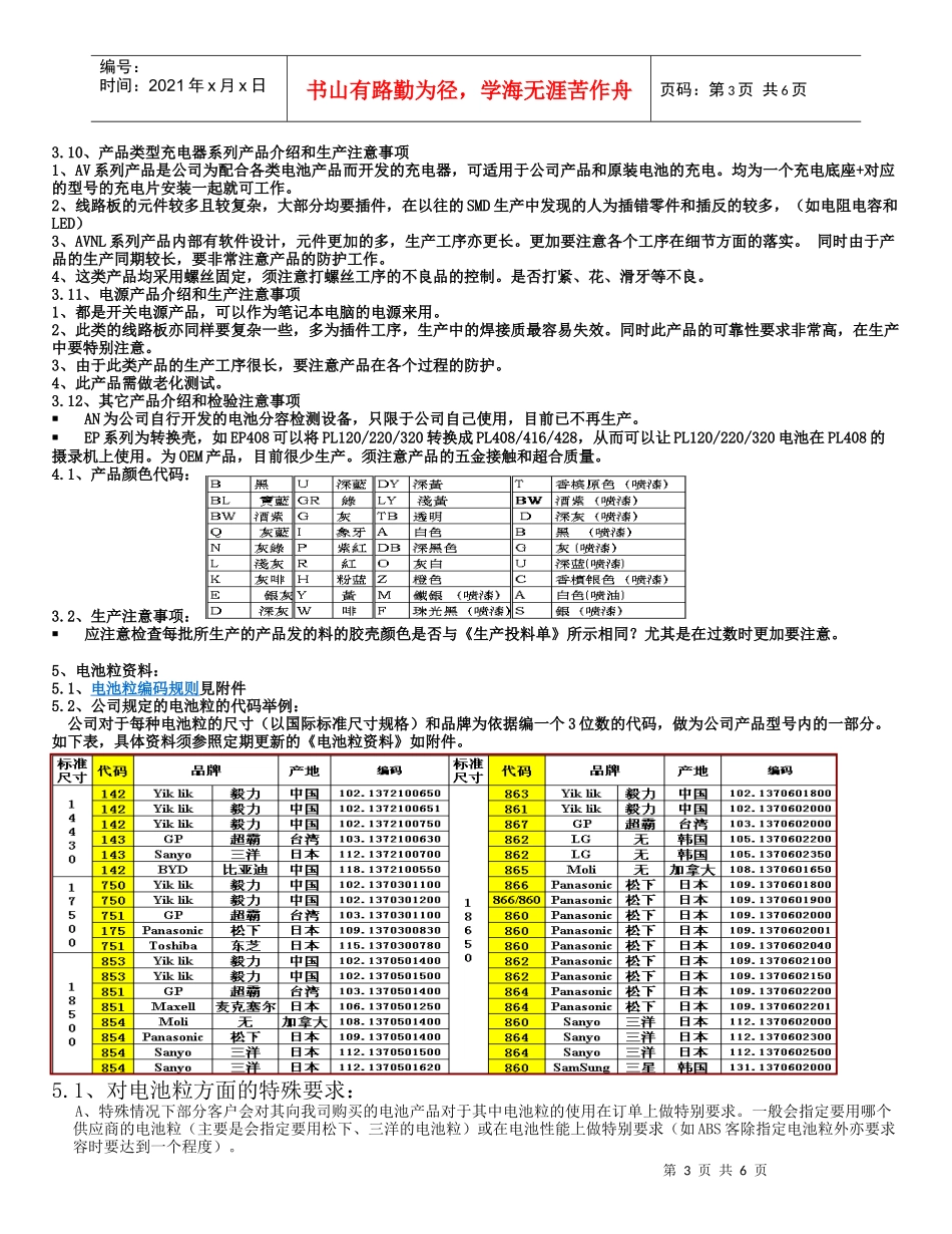 公司产品介绍和工作中相关注意事项(生产方面)_第3页