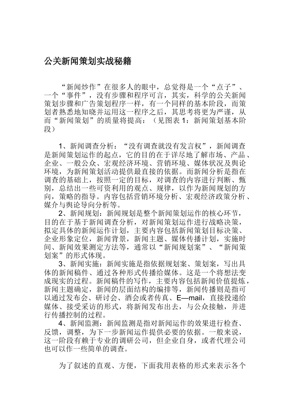 公关新闻策划实战秘籍说明_第1页