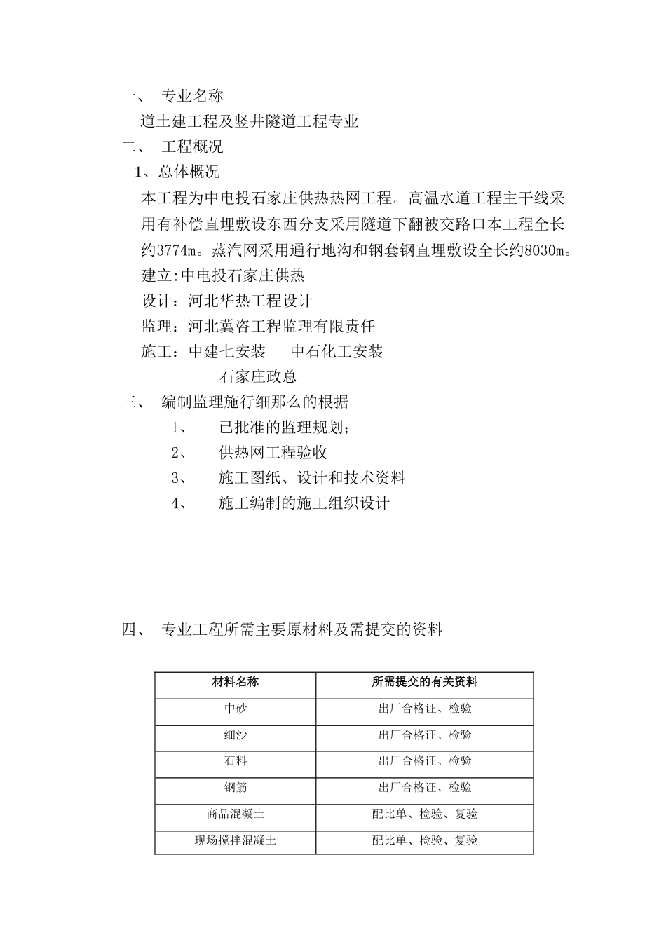 中电投石家庄供热有限公司良村热网工程监理实施细则（土建部）_第2页