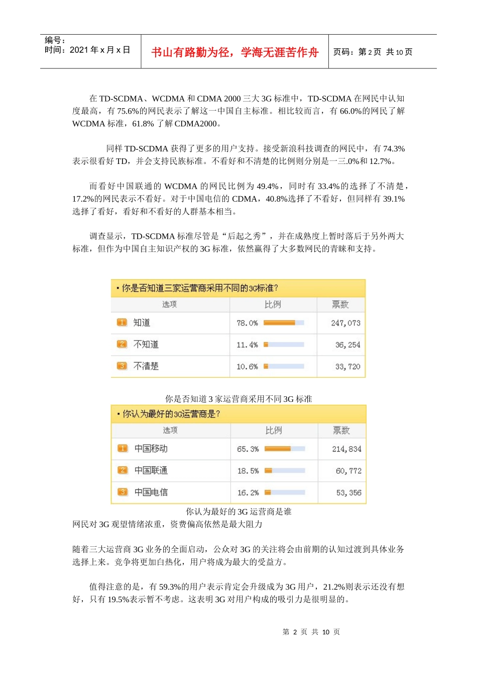 全国G网民调查报告样本_第2页