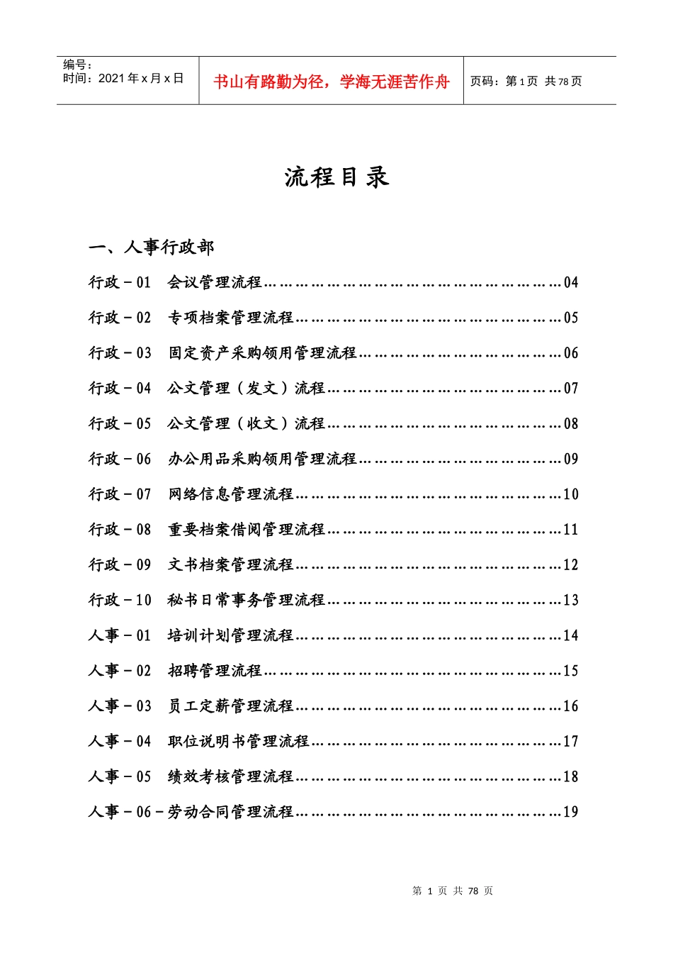 全套管理流程-浙江某房地产集团公司全套管理流程_第1页