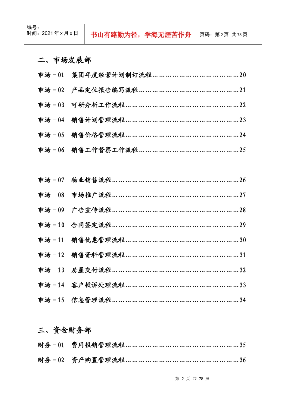 全套管理流程-浙江某房地产集团公司全套管理流程_第2页