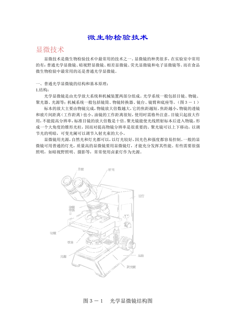 微生物检验技术知识点梳理汇总_第1页
