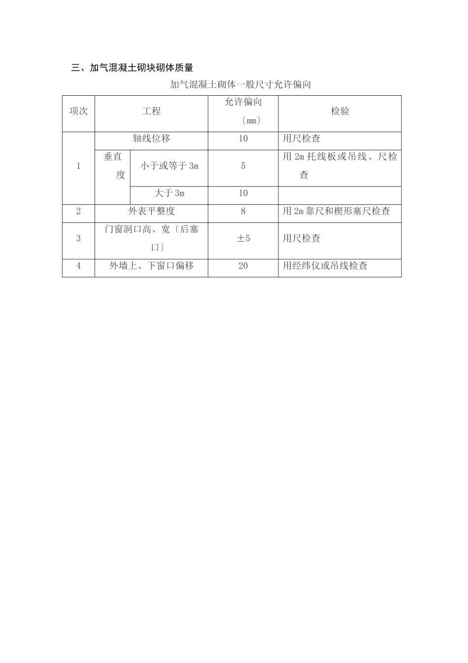 加气混凝土砌块墙砌筑交底_第3页
