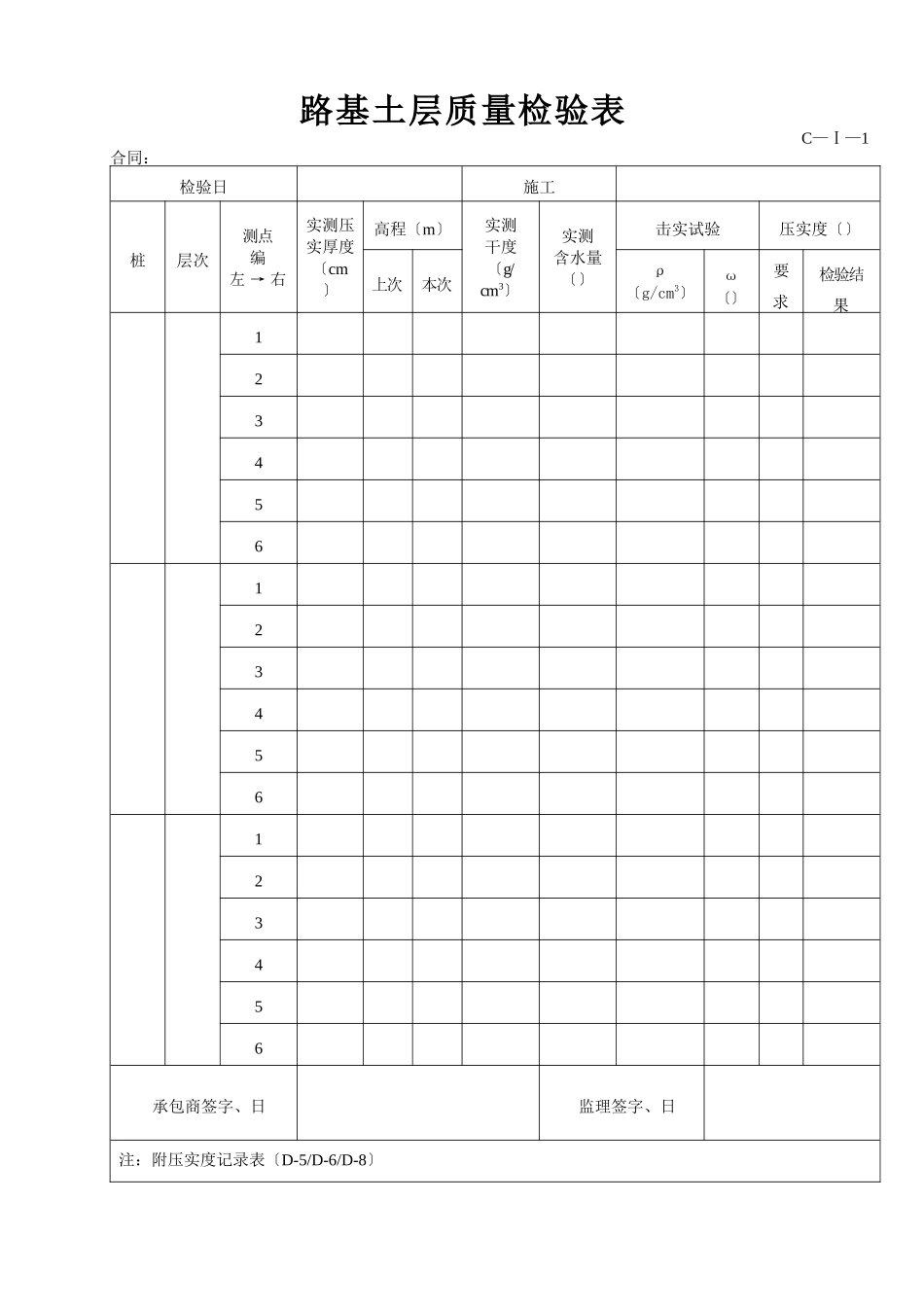 公路工程用表1_第1页