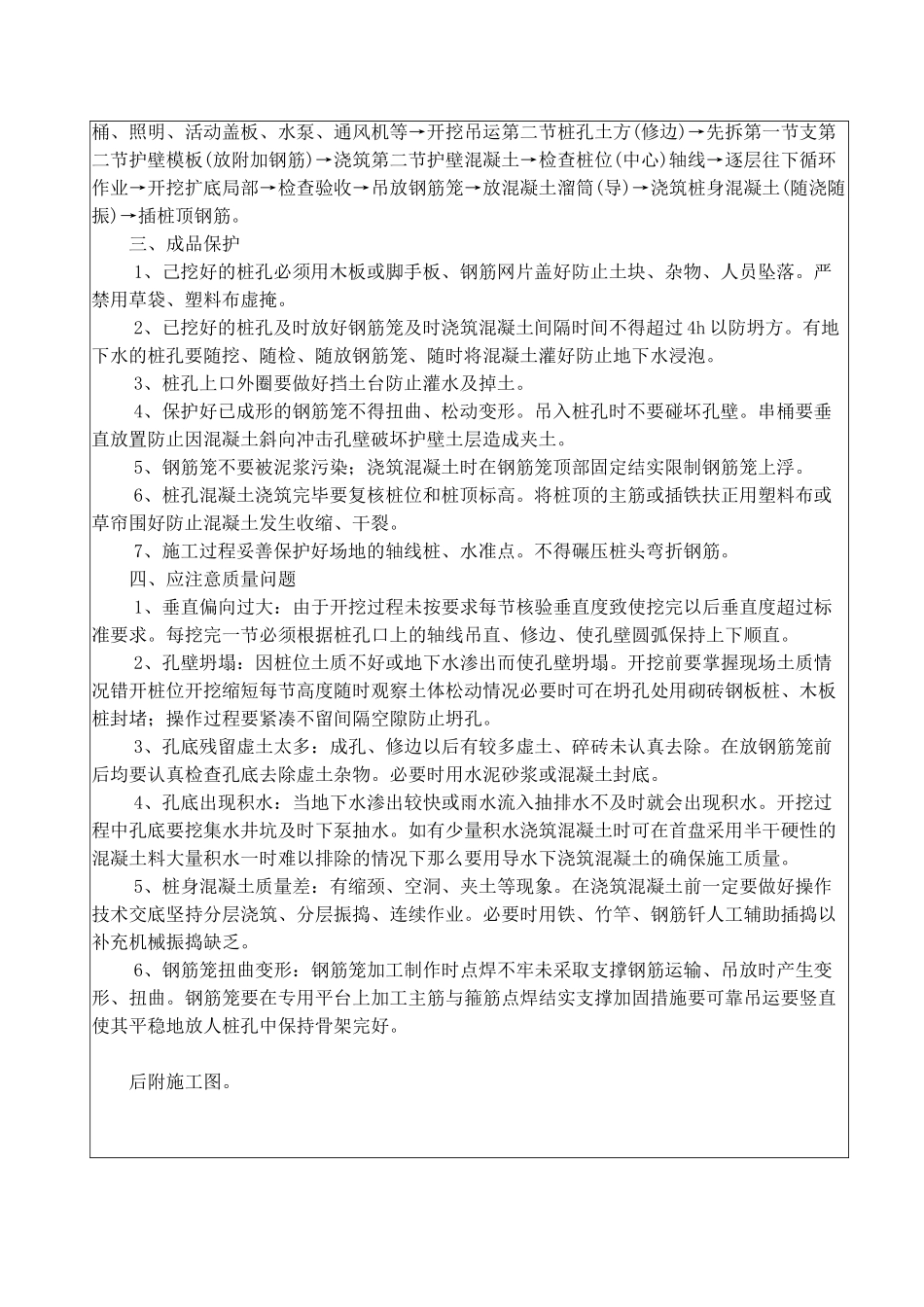 住宅楼人工挖孔桩施工技术交底_第2页