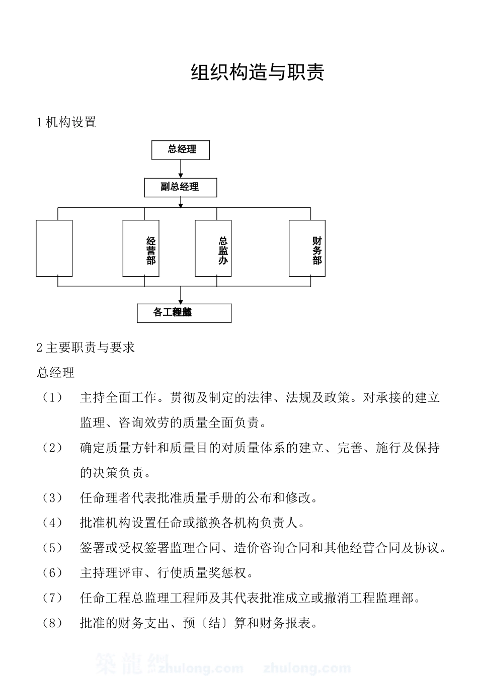 公司组织结构与职责_第1页