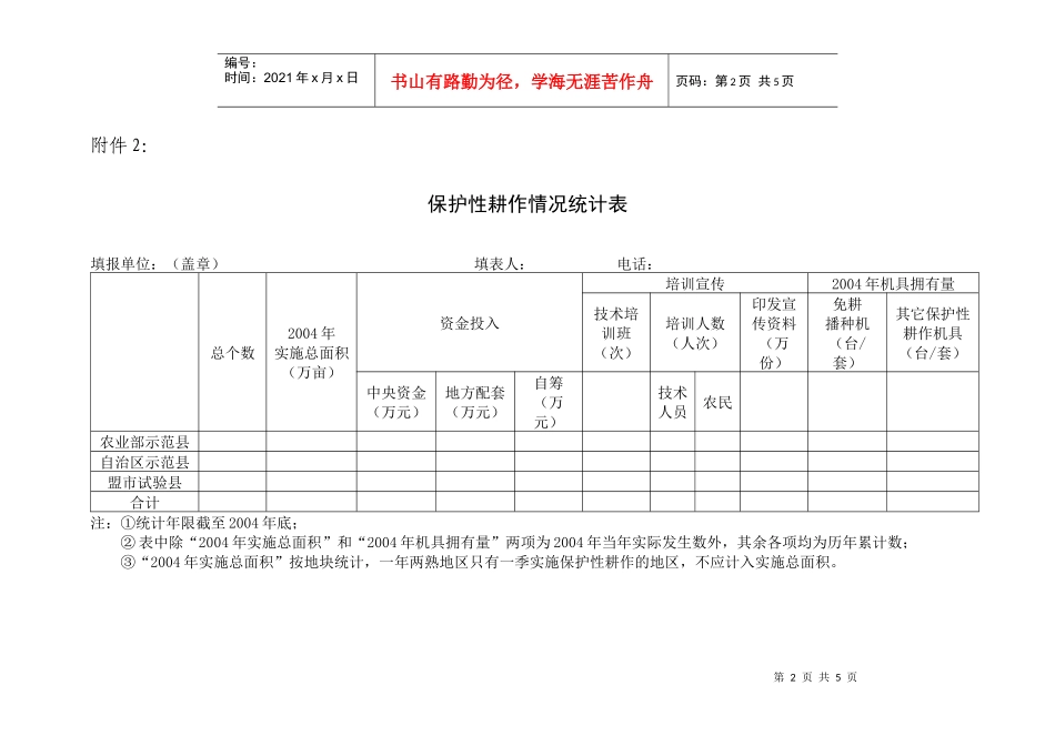 关于召开全区保护性耕作技术示范推广_第2页