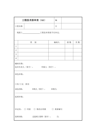 北京城区所用监理表格