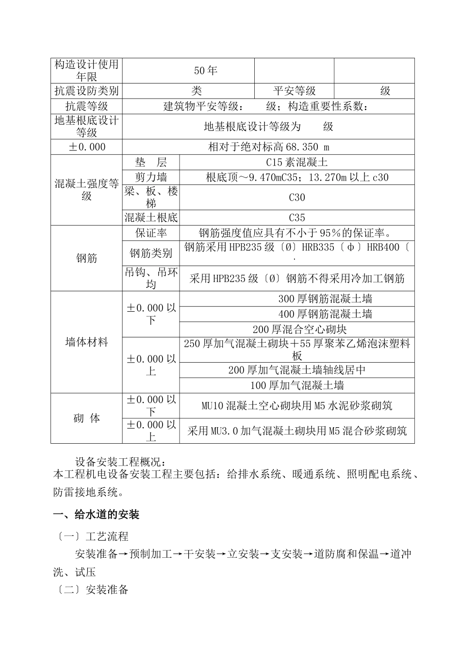 东方魅力住宅楼建设工程监理规划_第3页