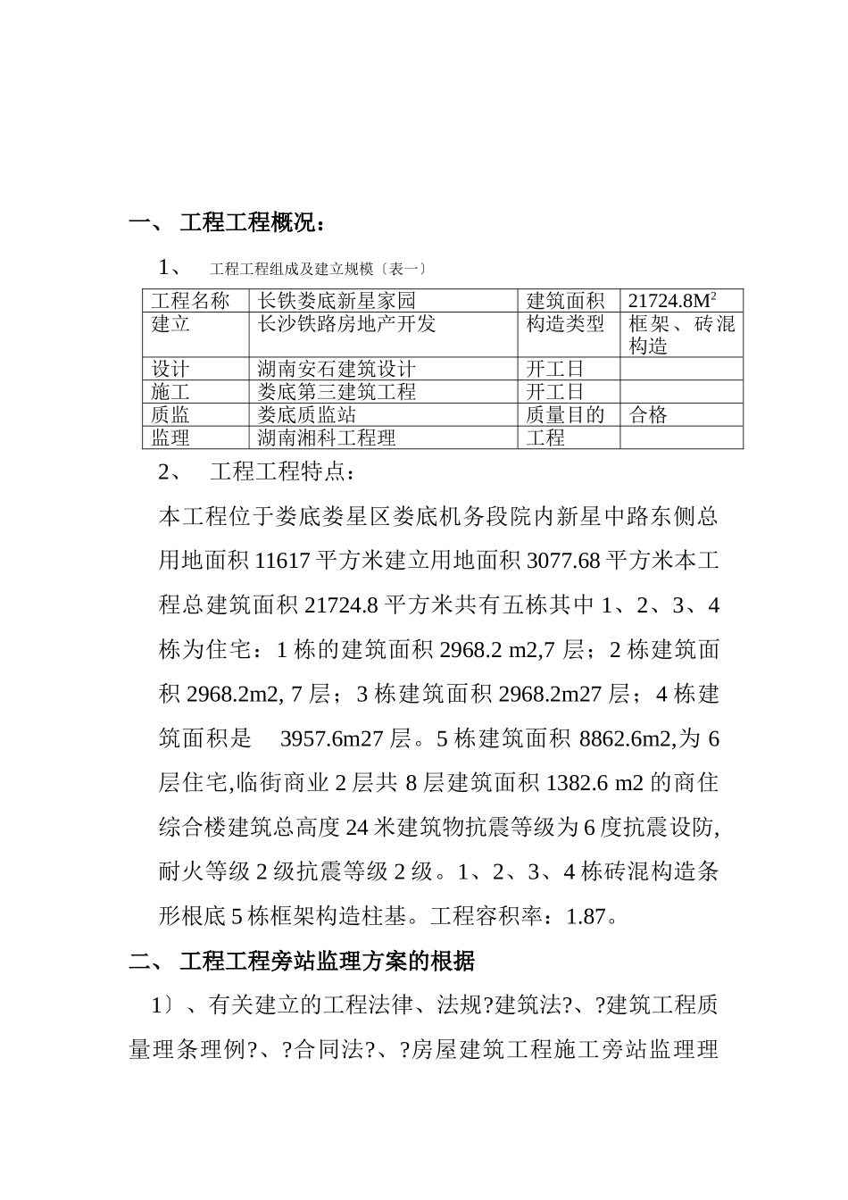 住宅工程旁站监理方案_第3页