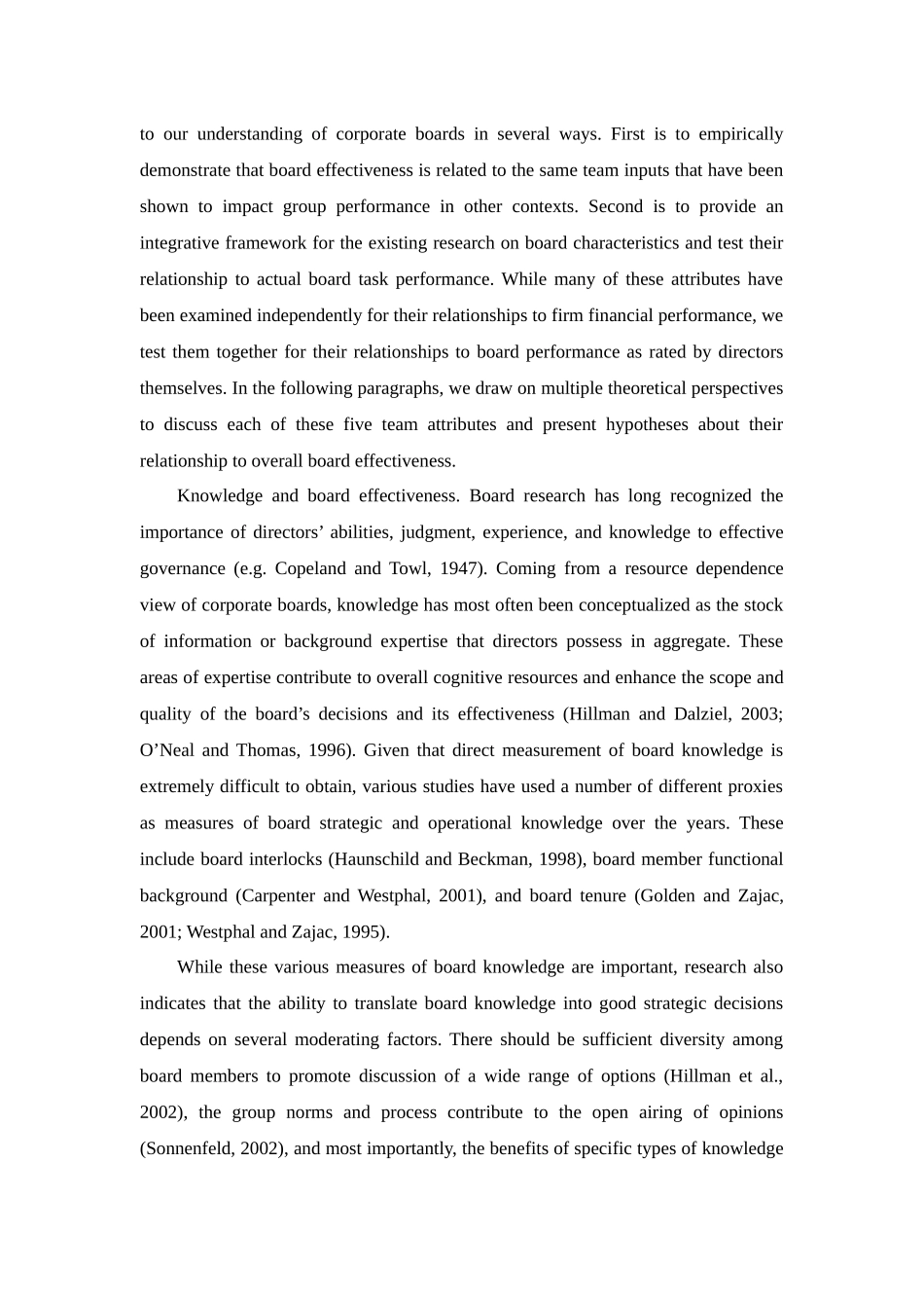 公司董事会属性、团队效能和财务绩效[文献翻译]_第3页