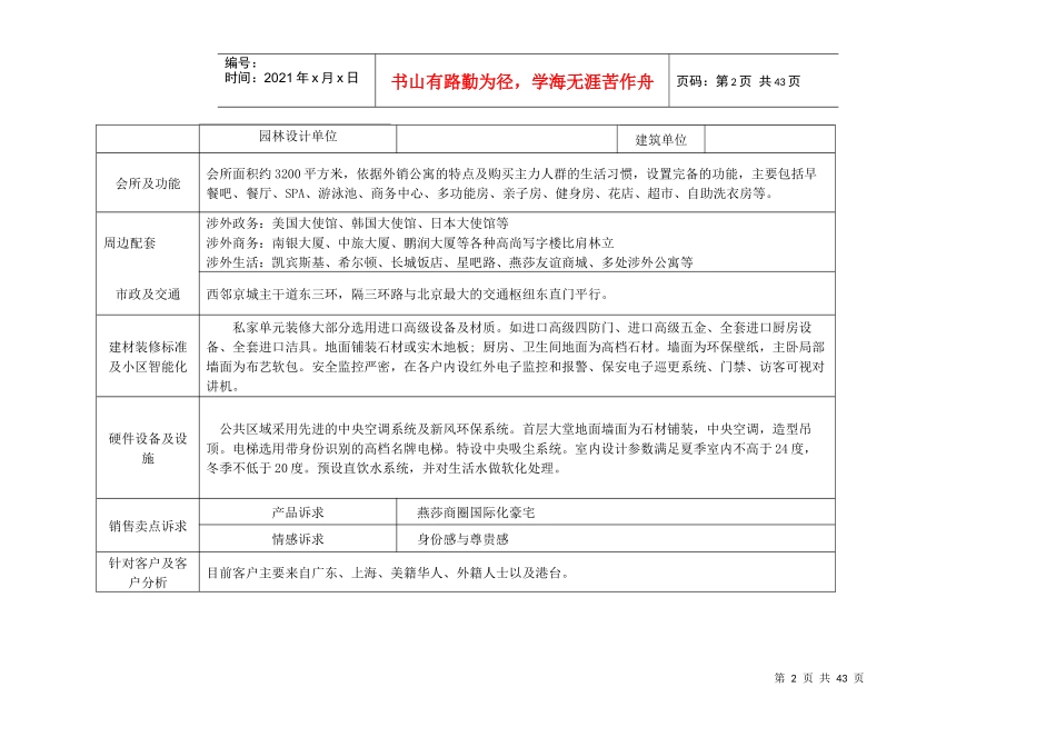 公寓项目调查表_第2页