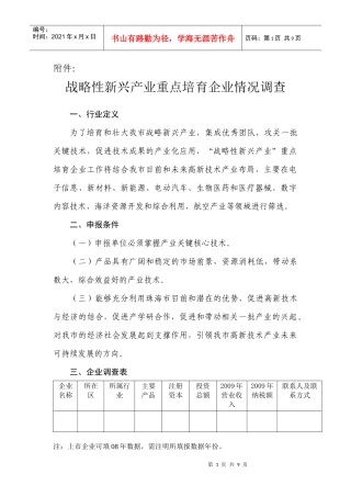 关于征集我市重点扶持项目