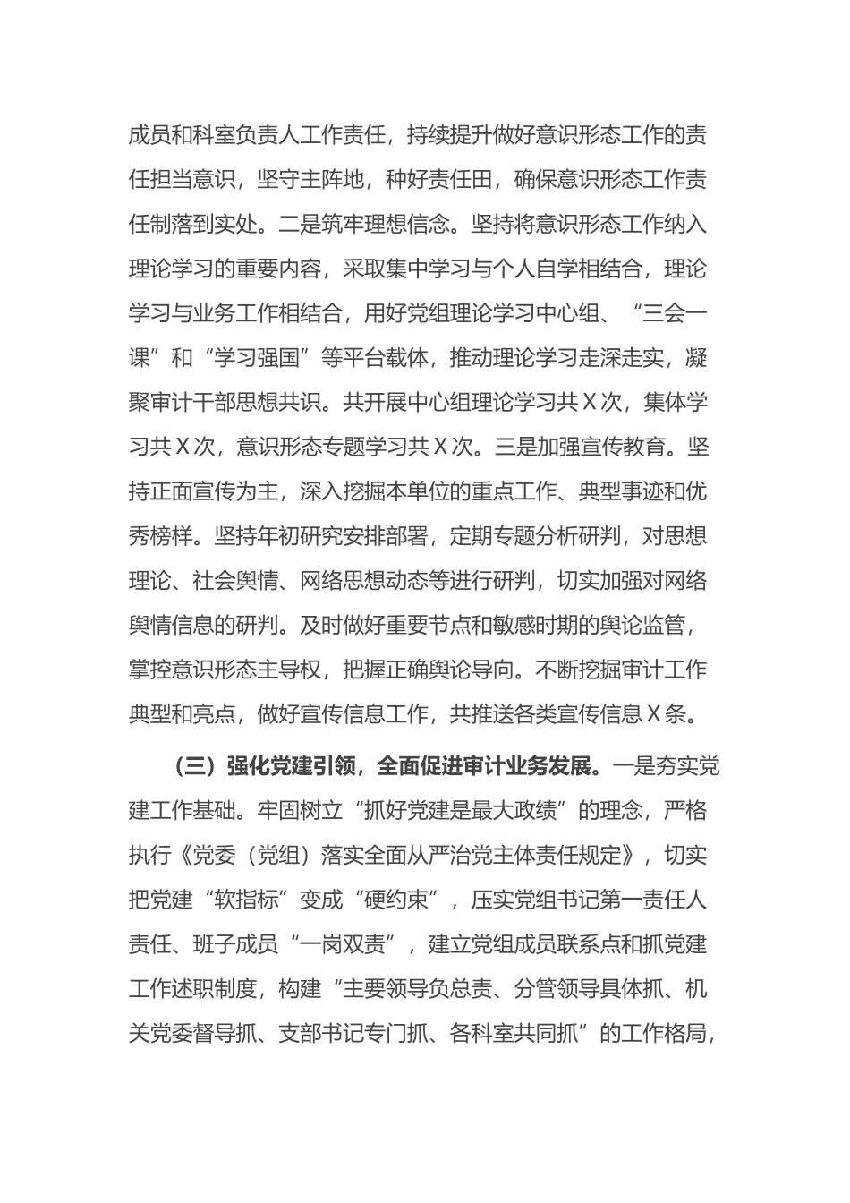 审计局2024年上半年工作总结及下半年工作计划_第3页