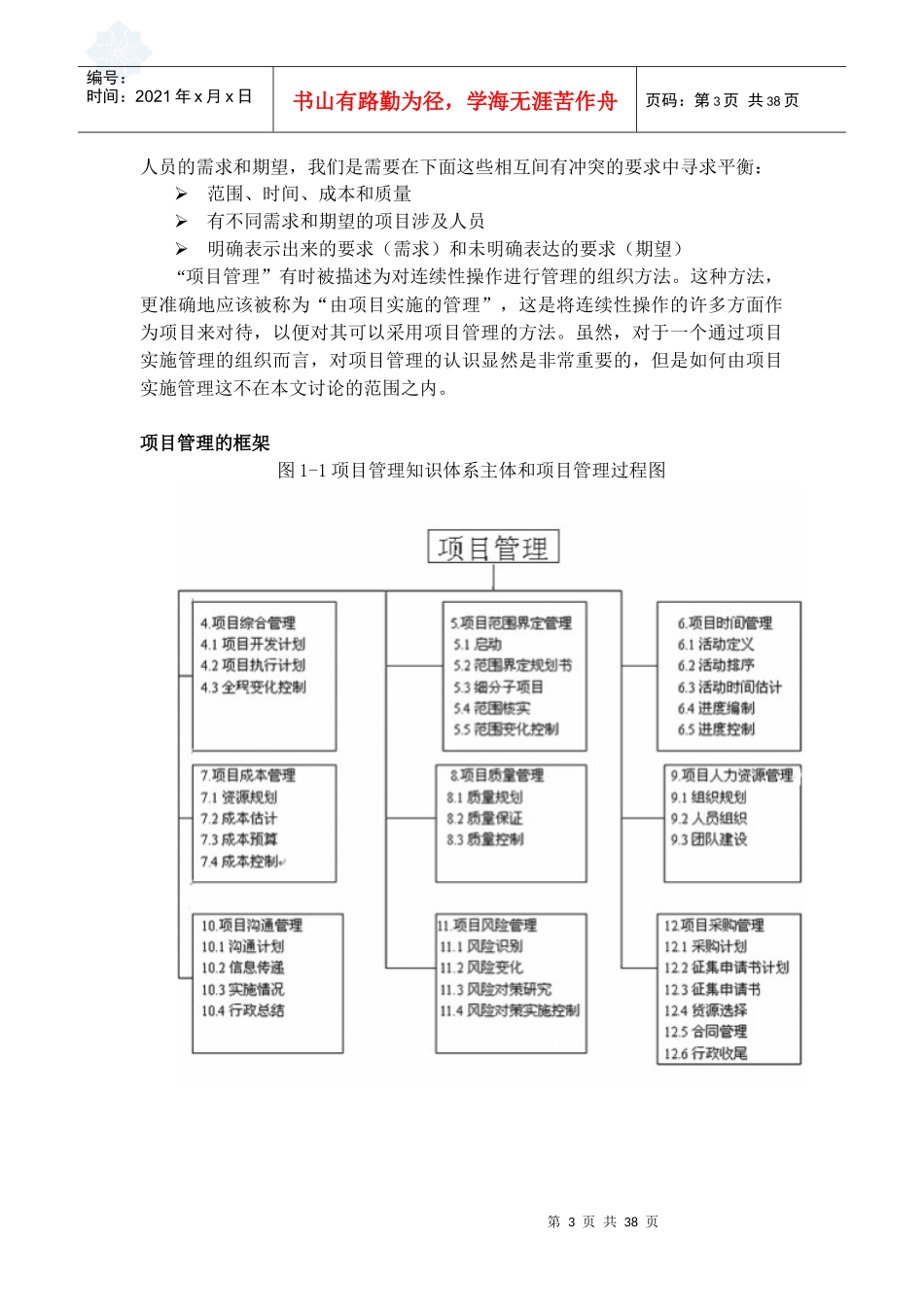 关于如何提高项目管理成效的论述2_第3页