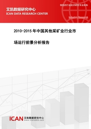 其他采矿业行业市场运行前景分析报告