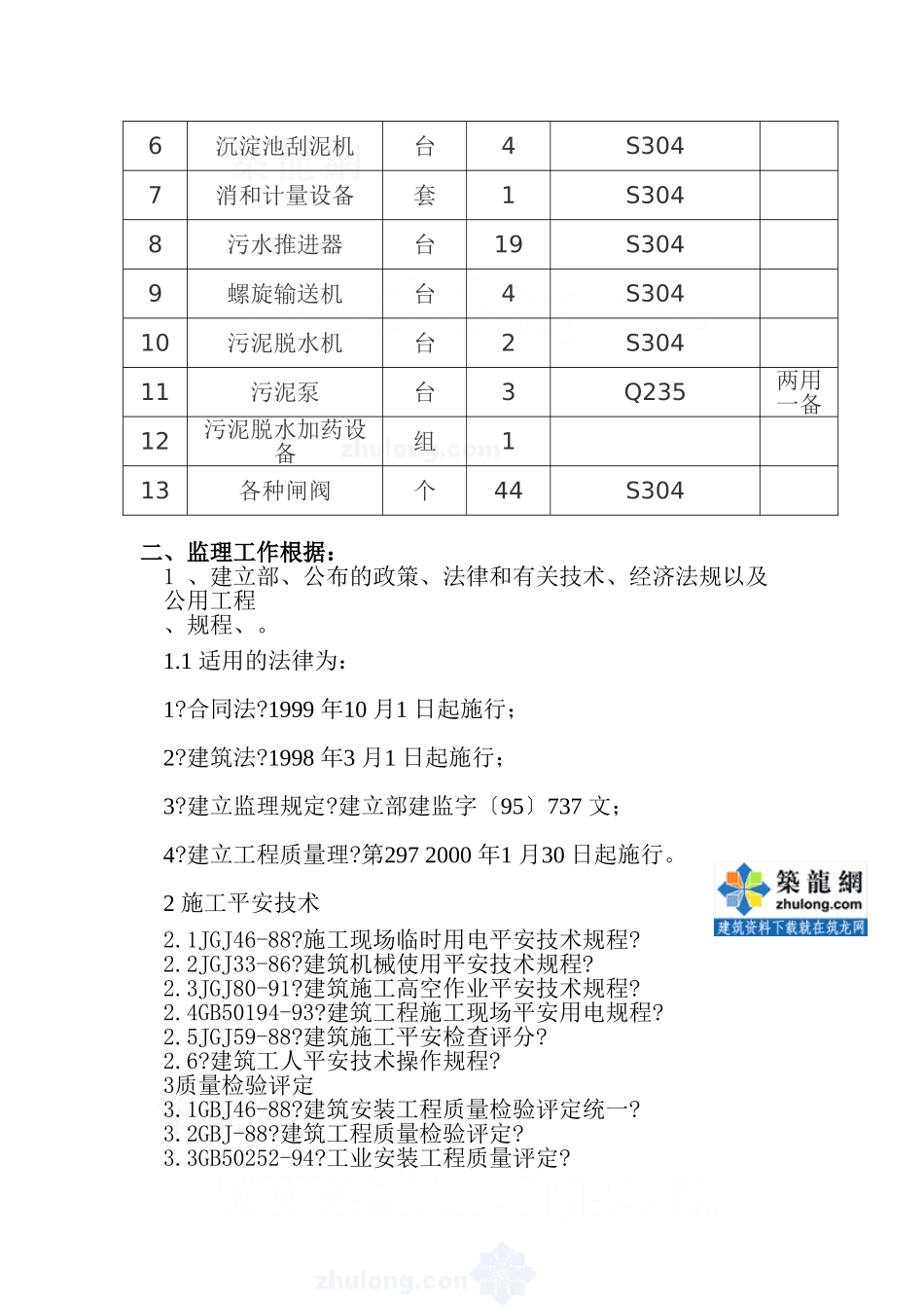 北京市某污水处理厂设备安装工程监理细则_第2页
