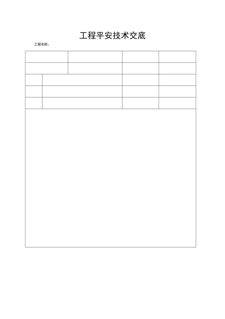 分项工程安全技术交底_第1页