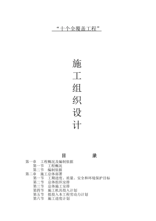 十个全覆盖工程施工组织设计(125页)