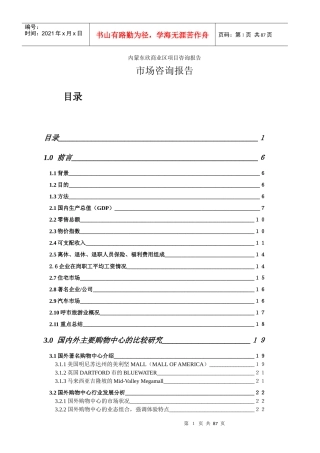 内蒙东欣商业区项目咨询报告DOC94(1)