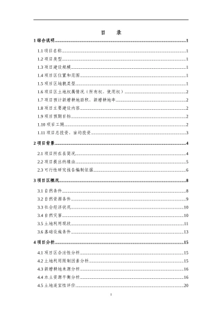 内蒙x市x区x镇土地整治项目可研报告