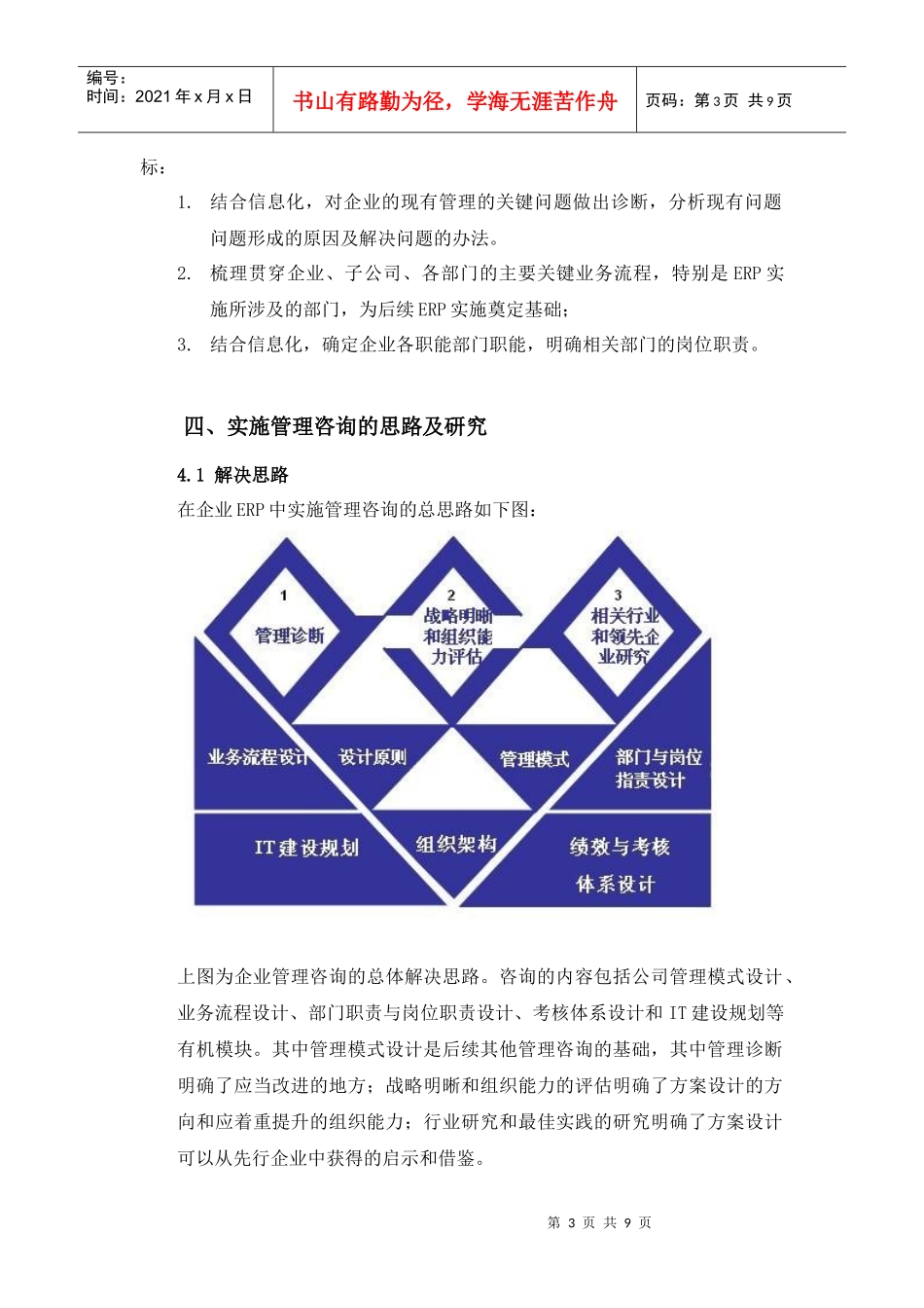 关于在企业ERP实施过程中进行管理咨询的研究探讨_第3页