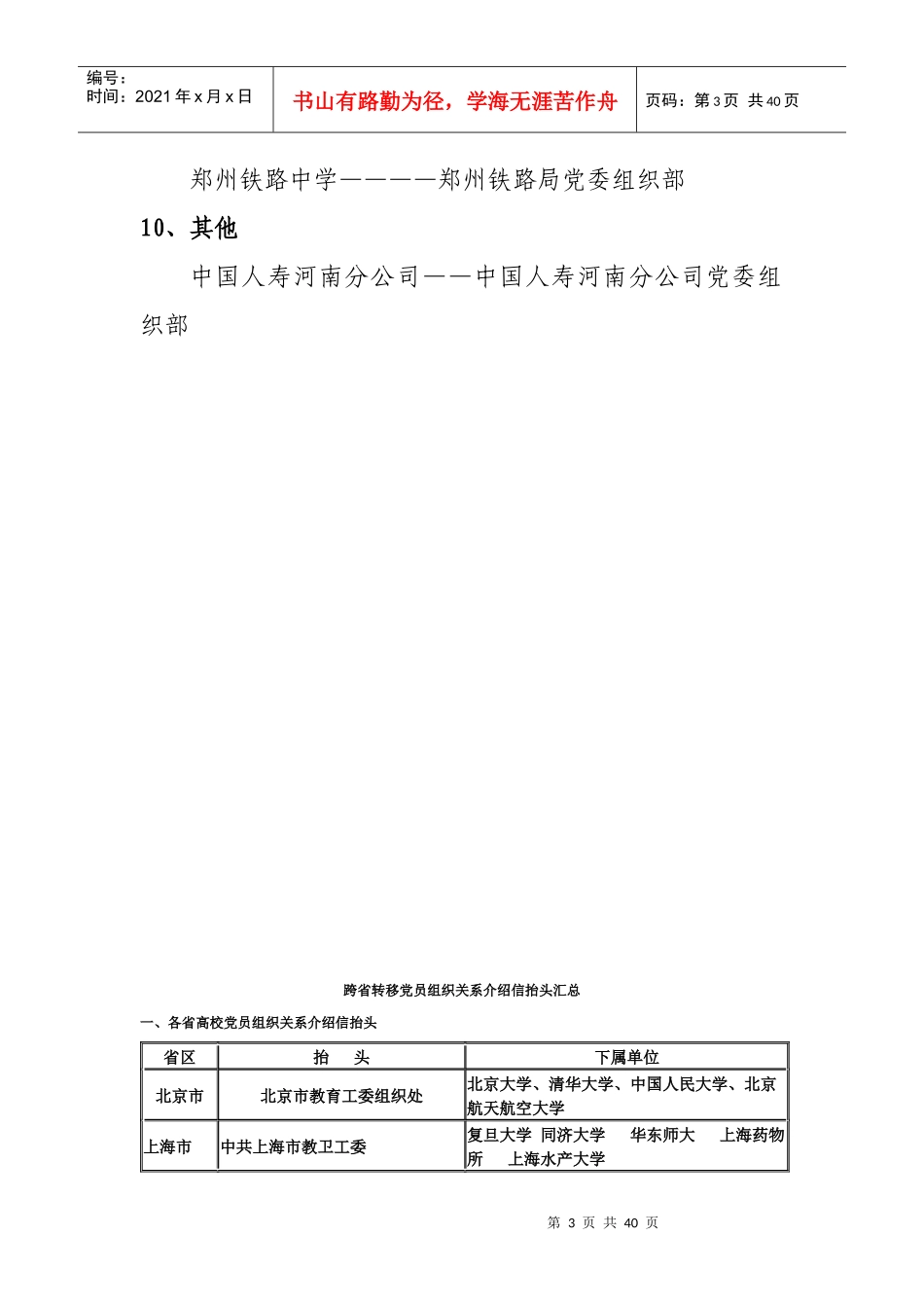 关于党员组织关系介绍信抬头填写的说明_第3页