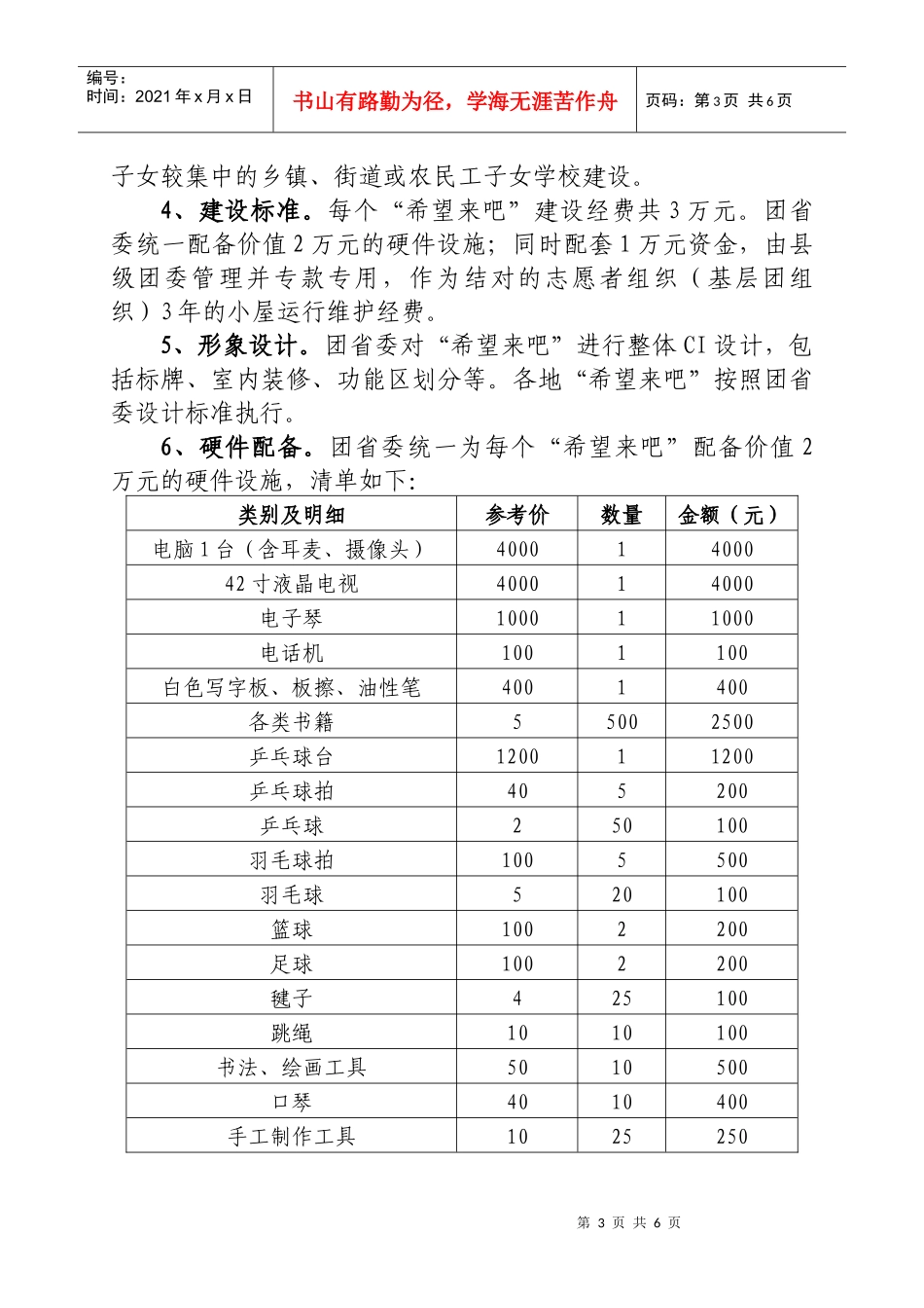 关于开展首批“希望来吧”项目申报会的通知_第3页