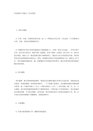 园林景观施工工艺及标准(33页)