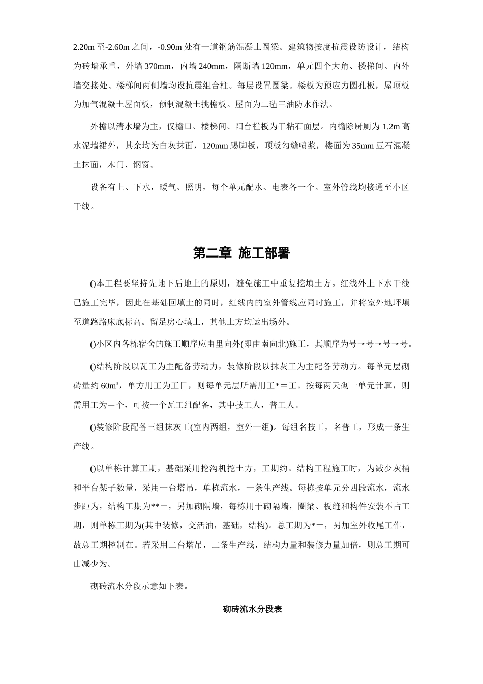 四栋住宅楼混合结构多层住宅搂工程施工组织设计方案_第3页