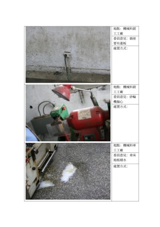 地点机械科钳工工厂